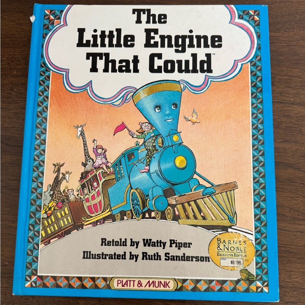 Vintage 1997 The Little Engine That Could Book - Blue